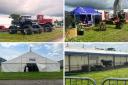 Organisers and exhibitors setting up the day before the Dorset County Show