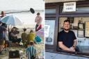 Heartstopper filming in Lyme Regis/ Nick Pethybridge, manager of Janes Takeaway