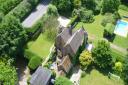 The existing Dower House at Parnham from the air