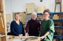 Blessed with bursaries - Jill Booth, Wendy Stephenson and Janie Harper are already using bursary funding to study under expert tutors on the BBA’s full time 12-week furniture course.