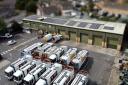 Poundbury waste depot - Solar panels on waste depots are helping drive down the council's emissions