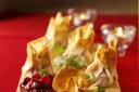 DELICIOUS: Berryworld cranberry and goats cheese filo parcels