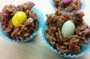 Easter egg nest cakes