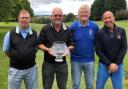 From left: Bridport’s Senior Club Classic winners Kevin Jones, Gary Edwards, Dave Woodroffe and Mike Savage
				           Picture: BWDGC