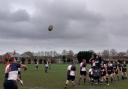 Bridport attack from a line-out during their 38-0 loss at Wimborne Seconds 	           Picture: BRIDPORT RFC