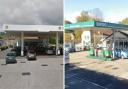 Morrisons petrol station in Bridport and BWOC station in Misterton Pictures: Google Maps