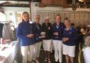 Ottery St Mary's victorious team on Lyme's Lady Captain's Day