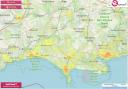 Japanese knotweed Dorset heatmap 2023