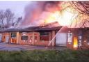 The fire took place at an industrial unit on Leach Road in Chard, Somerset