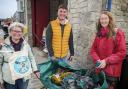 Edward Morello, Lib Dem Parliamentary candidate for West Dorset, attended the beach clean in Lyme Regis