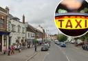Taxi rank where she was dropped off in Bridport