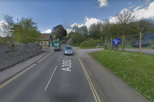 Charmouth Road, near Lyme Regis Football Club. Picture: Google Maps