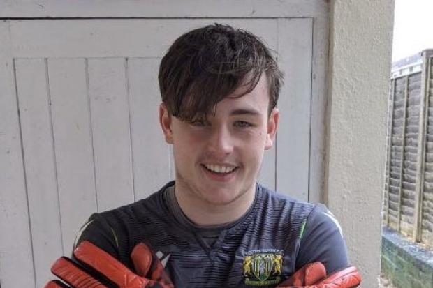 Yeovil Under-18 keeper Callum Smalley is set to join Bridport         Picture: T10 GOALKEEPER PRODUCTS