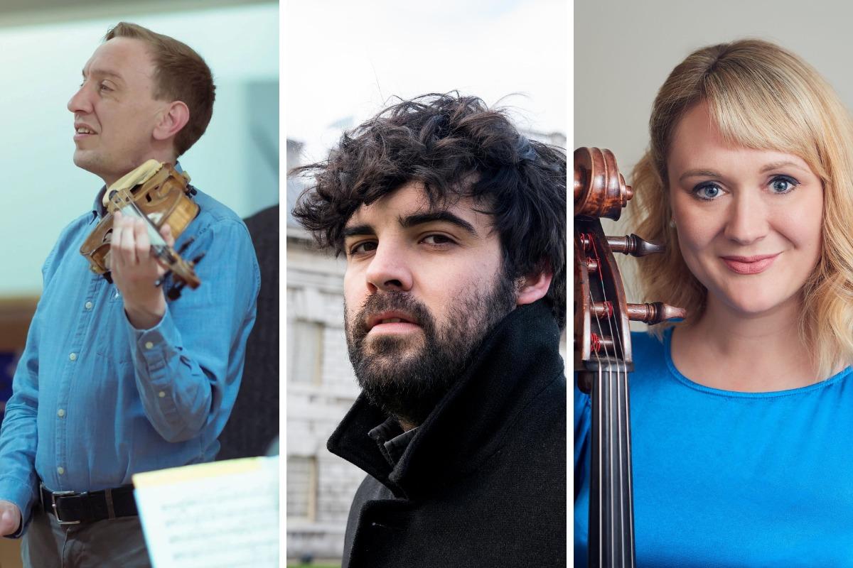 The performers are the Abraxas Trio: Christian Halstead (violin), Jordi Morell (viola) and Heidi Parsons (cello)