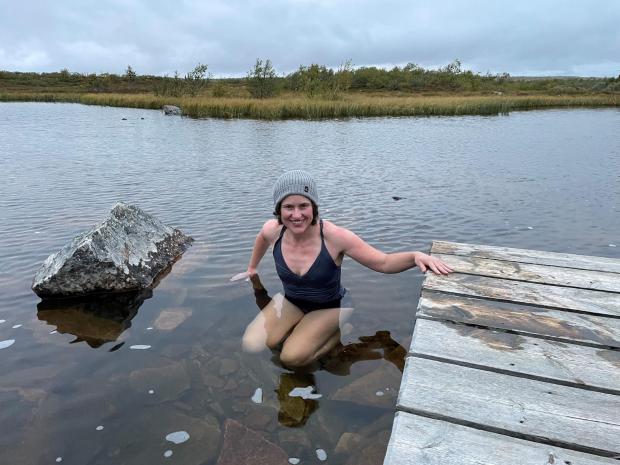 Bridport and Lyme Regis News: Undated handout Photo of Sarah swimming in a stream at R sj Cottages in Fulufj llet National Park.  See PA Feature TRAVEL Sweden.  Image credit should be: PA Photo/Renato Granieri.  WARNING: This image may only be used to accompany PA Feature TRAVEL