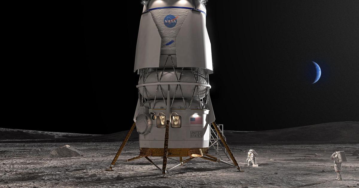 Nasa picks Bezos’ Blue Origin to build lunar landers for moonwalkers