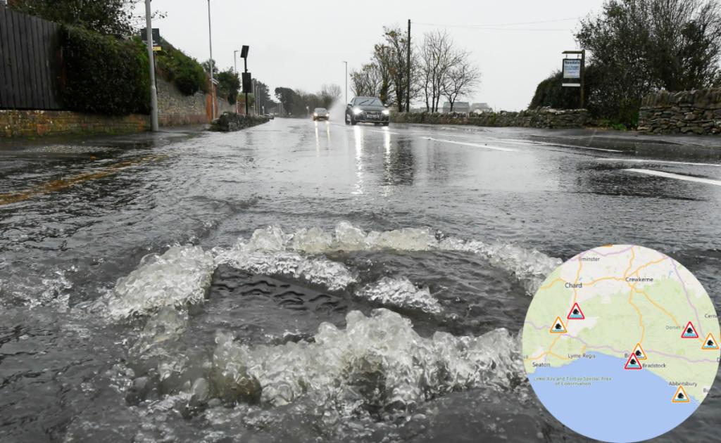 Flood warnings issued for west Dorset coast amid heavy rain | Bridport and Lyme Regis News 