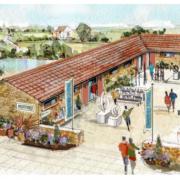 How the changes might look at Abbotsbury Tithe Barn, courtesy Kevin Morris Planning and Illchester Estates