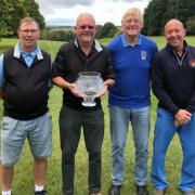 From left: Bridport’s Senior Club Classic winners Kevin Jones, Gary Edwards, Dave Woodroffe and Mike Savage
				           Picture: BWDGC