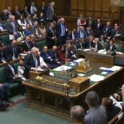 Prime Minister Boris Johnson in the House of Commons making a statement