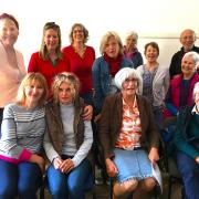 A meeting was held to institute a 'Welcome to Bridport' strategy for Ukrainian refugees. Ukrainian refugee Mila Bielicova is pictured front, second left