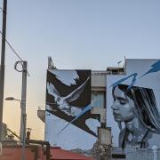Street art in Athens Picture : PA Photo/Jonjo Maudsley