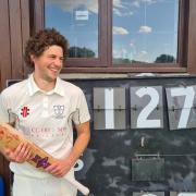 Sam Challis scored 127 not out to help beat Sherborne Seconds 			                Picture: SAM GOOD