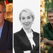 Appearing at Dorchester Literary Festival 2022, from left to right, Robert Harris, Justine Picardie and Ray Mears