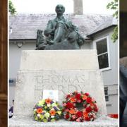 William Barnes, Thomas Hardy statue and John Fowles