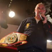 Alan Slaney won the Ian James ‘grit and determination’ award for services to boxing