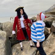 Captain Hook with Smee Picture: Bridport Pantomime Players
