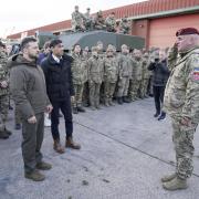 PICTURES: President Zelensky and Rishi Sunak meet Ukrainian troops in Dorset