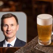 Jeremy Hunt announced a freeze on duty for draught alcoholic drinks