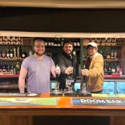 Business partners Jack Talmage and brothers Jamie and Luke Brain are turning the Chalk and Cheese pub at Maiden Newton back into a community hub