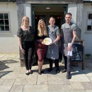 The team at the Elm Tree Inn, Left to right: Sarah Bonner (Assistant manager), Sasha Clarke (Manager), Emma Dedman (Head Chef), Paul Clarke (Executive Chef)