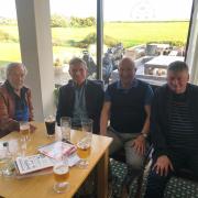 Barry Murless, John Greig, Martin Radcliffe and Gary Paull were among the Bridport legends at the reunion