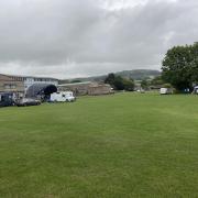 Preparations wer being made for the festival this morning but it has now been called off