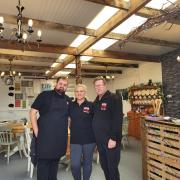 From left to right: Sam Sach, Donna Winters and Ian Winters, the owners of Rafters restaurant in Bridport