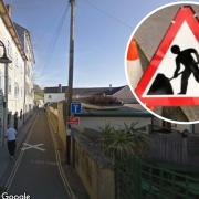 Water works will close a strech of Marine Parade in Lyme Regis for several days