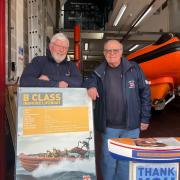 Nicholas Marks, Lifeboat Operations Manager and Richard Horobin, Press Officer