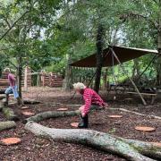 Easter family fun at Mapperton House & Gardens in the lost village play area