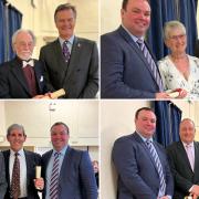 Four people were named honorary townspeople in Beaminster