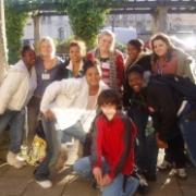CALIFORNIA DREAMING: The West Dorset delegates with the group California Girls who rapped about bullying issues