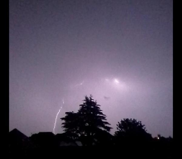 Lightning put on a spectacular show across Dorset on July 17 and 18, 2014. Photo by Anni Stewart.