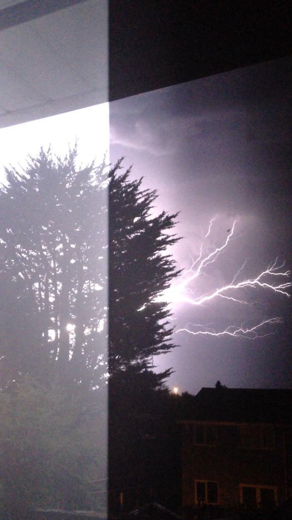 Lightning put on a spectacular show across Dorset on July 17 and 18, 2014. Photo by Jack Amey