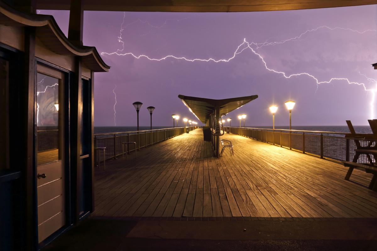 Lightning put on a spectacular show across Dorset on July 17 and 18, 2014. Photos taken at Boscombe pier during Thursday nights intense thunderstorm  taken by Lee Wright

