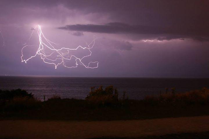 Lightning put on a spectacular show across Dorset on July 17 and 18, 2014. The view from Highcliffe by Dan Medhurst. 