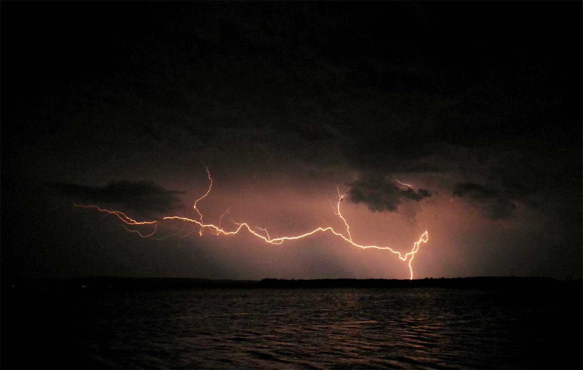 Lightning put on a spectacular show across Dorset on July 17 and 18, 2014. Captured at Sandbanks by Paul Cobb.