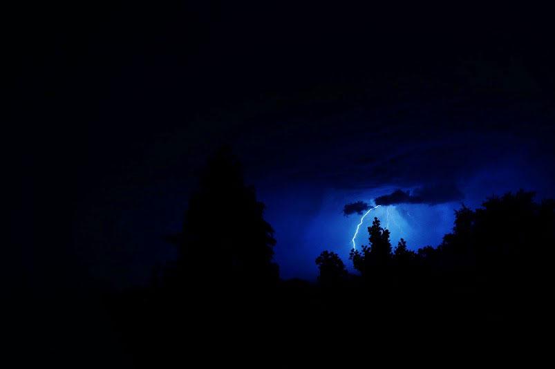 Lightning over Moordown. Photo by Daniel Cunningham, 