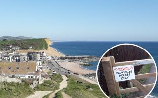 Views of West Bay accessible from four footpaths closed to public